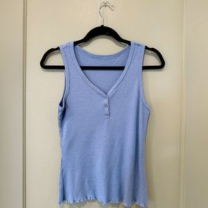 Blue Sleeveless Top